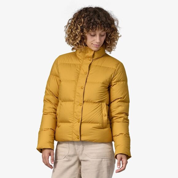 Patagonia Women’s Silent Down Jacket Beeswax Tan (Pale Yellow) NWT Size Large - Picture 9 of 10